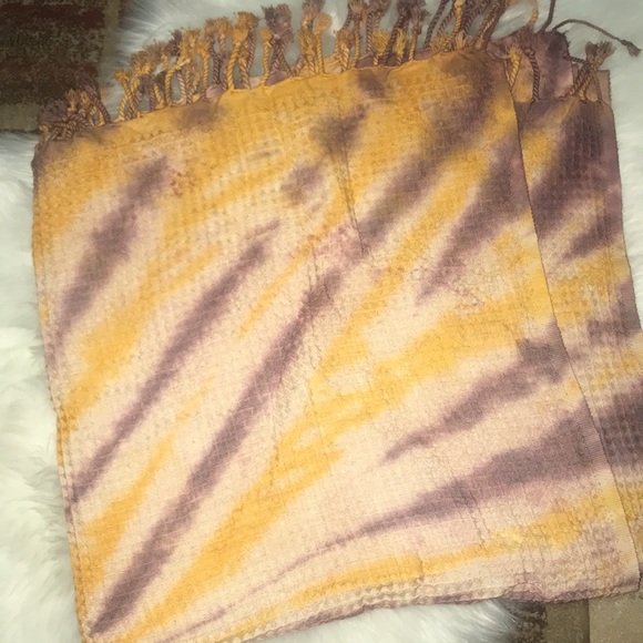 TURKISH COTTON WAFFLE TIE DYE TOWEL/BLANKET - Picture 2 of 6